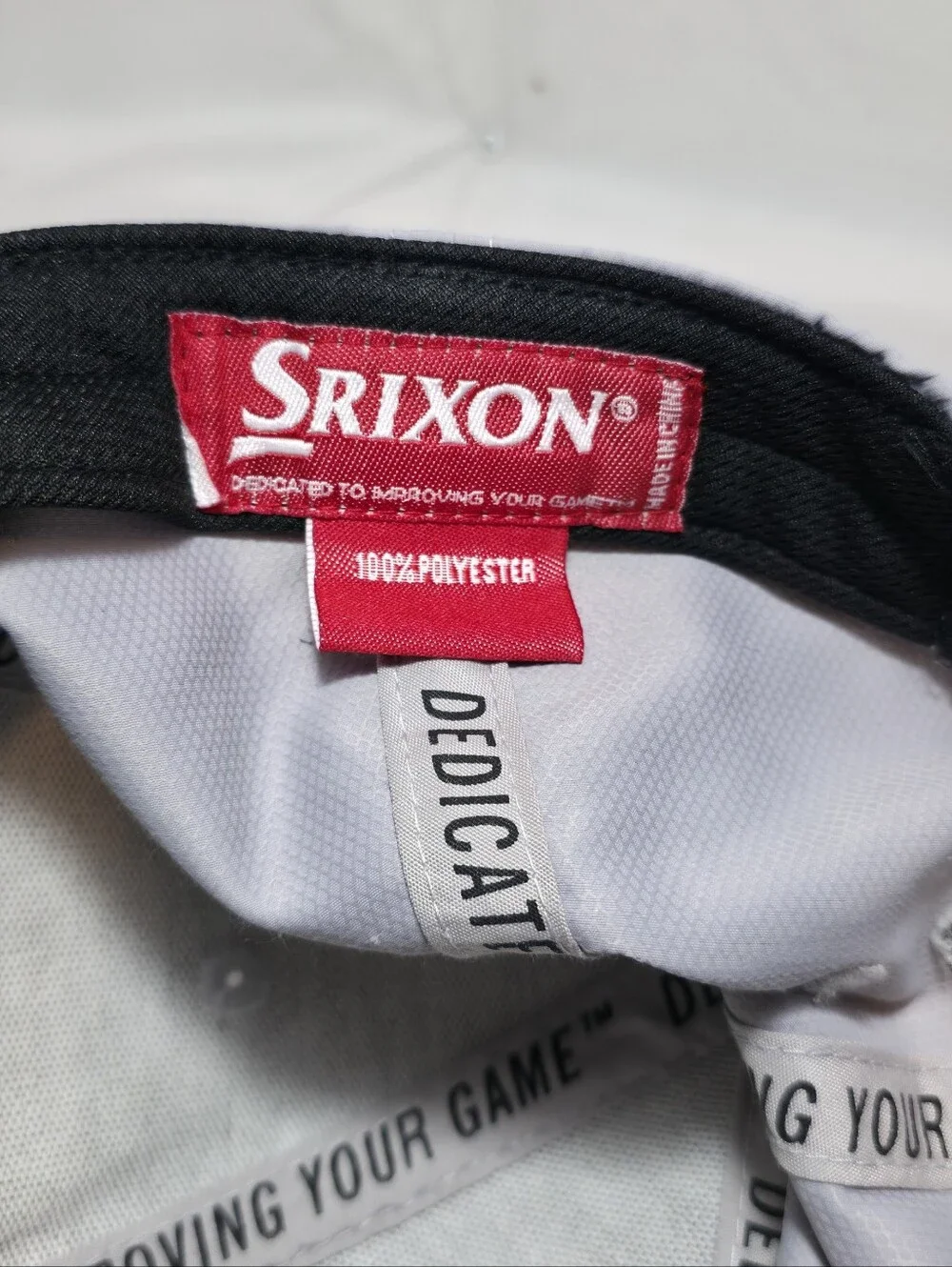 Men's Light Gray Srixon Polyester Snapback Golf Hat